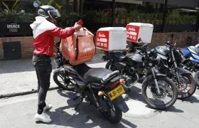 Un domiciliario de Rappi.