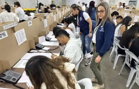 Simulacro de preconteo electoral organizado por la Registraduría en todas las regionales