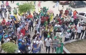 Alrededores del sitio de los escrutinios en Ciénaga