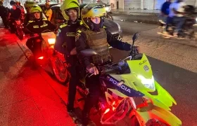 Caravanas de la Policía Metropolitana.