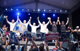 La concentración política de apoyo a Eduardo Verano el martes en la Plaza de la Paz