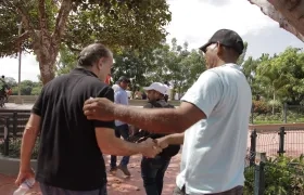 Eduardo Verano junto a los líderes del sur.