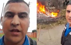 Diego Osorio pidiendo oración por el accidente presentado en Cali.