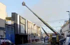 Lugar donde se presentó el incendio.