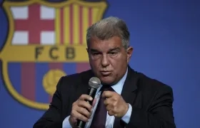 El presidente del FC Barcelona, Joan Laporta.