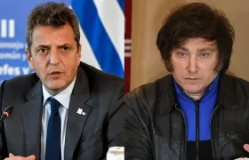 Sergio Massa y Javier Milei