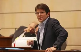 Senador del Centro Democrático Miguel Uribe Turbay, uno de los organizadores de la marcha.