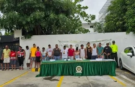 Presuntos integrantes de 'Los Felipitos'.