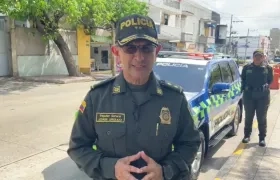 General Jorge Urquijo, comandante de la Policía Metropolitana de Barranquilla.