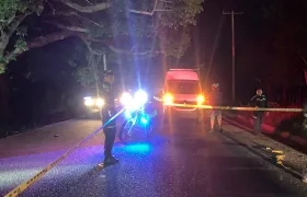 Lugar donde ocurrió el accidente.