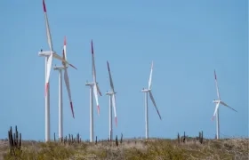 Parque eólico de energía limpia Jepírachi, en la alta Guajira.