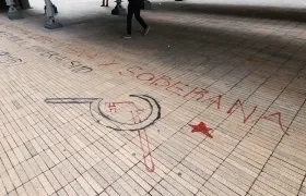 Sede de la embajada de Israel en Bogotá, vandalizada en dos ocasiones.