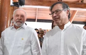 Los Presidentes de Brasil y Colombia, Lula y Gustavo Petro.