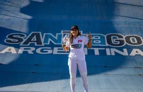 Sharid Fayad, corredora atlanticense de BMX.