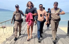 Daniel Sancho, capturado por la policía de Tailandia.
