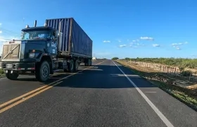 Paso de vehículo de carga