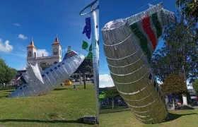 Imágenes del avión alusivo al accidente.