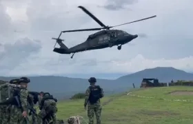Fuerzas militares en la búsqueda de Luis Manuel Díaz.