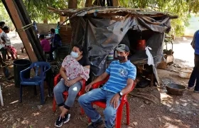 Desplazados por la violencia en la frontera colombo-venezolana.
