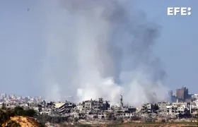 Bombardeos israelíes sobre la Franja de Gaza.