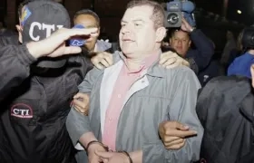 Luis Francisco Perdomo, exdirector de La Picota, el día de su captura el 2 de octubre de 2018