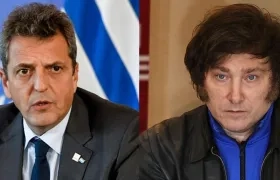 Sergio Massa y Javier Milei.