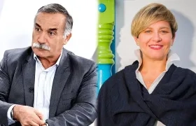 General (r) Ricardo Díaz, exviceministro de Defensa y Verónica Alcocer, Primera Dama de la Nación.