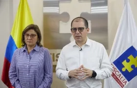 La Vicefiscal Martha Mancera y el Fiscal General Francisco Barbosa.