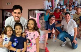 El nuevo edil Guillo Mendoza en varias visitas que hizo al corregimiento de La Playa