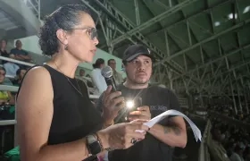  La ministra del Deporte, Astrid Rodríguez, cuando inauguraba los Juegos Nacionales en Pereira