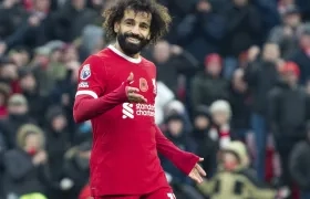El egipcio Mohamed Salah fue autor de un doblete.  