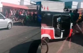 Barrio Las Ferias de Soledad, donde asesinaron al taxista.