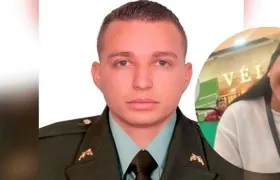 Carlos Eduardo Celine Padilla, señalado, y la víctima, Paula Andrea Celis Guzmán