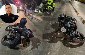 Estiven Montoya Adarve, policía fallecido. 