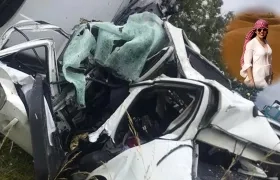  Melissa Martínez Díaz viajaba con dos personas más en este vehículo y murieron. 