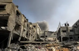 Edificios en Gaza afectados por los bombardeos israelí. 