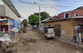 Lugar de los hechos en el mercado de Soledad. 