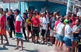 Lugar del asesinato en Malambo