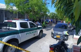 Lugar del asesinato en Villa Olímpica