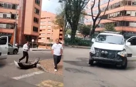 Accidente de Juan Pablo Montoya en Bogotá.