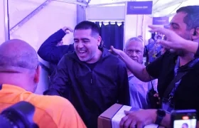 Juan Román Riquelme durante las votaciones.