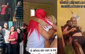 Venezolanos se reencuentran con sus familiares.