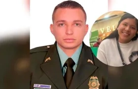 Carlos Eduardo Celine Padilla, capturado, y la víctima, Paula Andrea Celis Guzmán