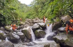 Foto referencia de rescate de la Defensa Civil