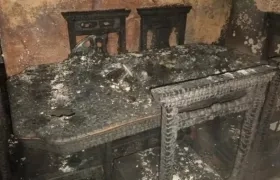 La mayor parte de la vivienda quedó reducida a cenizas