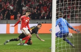 Acción del segundo gol del Real Madrid, marcado por Joselu.