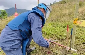 Foto referencia de manejo con explosivos