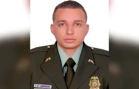 Carlos Eduardo Celine Padilla, patrullero de la Policía.