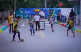 Vía entrega por el programa 'Barrios a la Obra' en La Playa. 