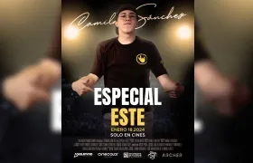 El comediante Camilo Sánchez.